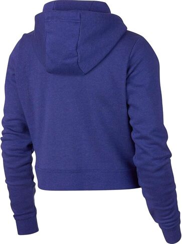 NIKE Womens Rally Hoodie Crop Top Sweatshirt Light Concord/White AQ9965-429-Size Large in Saudi Arabia