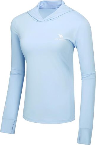 CAMEL CROWN Women's UPF 50+ Sun Shirt with Hoodie Long Sleeve UV Protection Lightweight Quick Dry Hiking Tops Fishing Outdoor in Kuwait