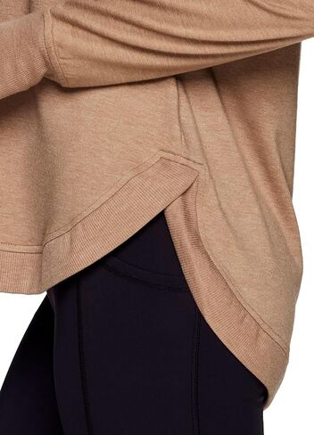 RBX Active Women's French Terry Hoodie Top with Thumbholes Lightweight Long Sleeve Hoodie Pullover Tunic for Yoga Casual Wear in Saudi Arabia