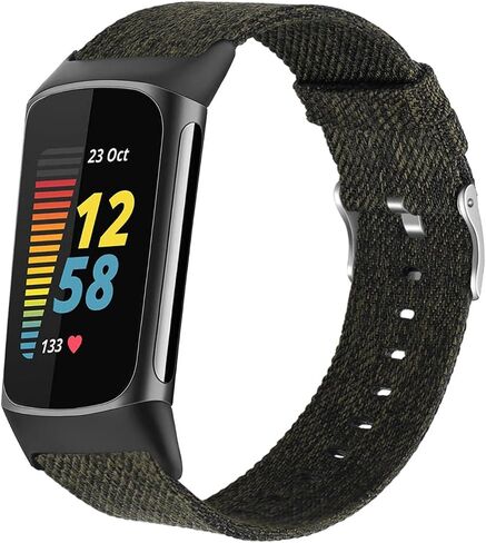 سوار Abanen للنساء والرجال لـ Fitbit Charge 6 / Charge 5، حزام معصم ناعم منسوج من النايلون سريع الجفاف لـ Fitbit Charge 5 in Saudi Arabia