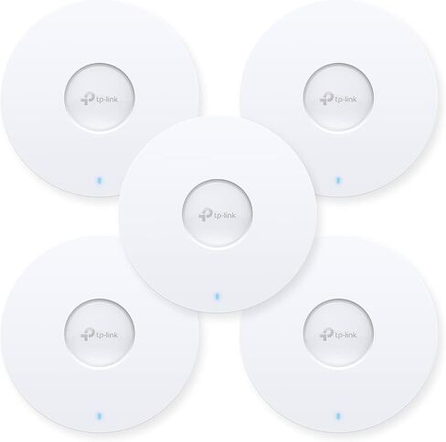 TP-Link EAP613 نقطة وصول لاسلكية فائقة النحافة مكونة من 5 قطع بدون محول تيار مستمر | اومادا ترو واي فاي 6 AX1800 | شبكة، تجوال سلس، WPA3، MU-MIMO | التحكم عن بعد والتحكم في التطبيقات | بو + بالطاقة | خيارات تحكم متعددة in Saudi Arabia