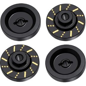 أوزان العجلة النحاسية محولات محرك HUX 4pcs لـ 1/24 RC Crawler FMS FCX24 Part ، Black