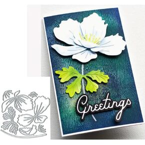 Spring Flower Butterfly Metal Die Cuts,Wedding Peony Flower Leaf Cutting Dies Cut Stencils DIY Scrapbooking Decorative Embossing Paper Scrapbooking Card Making