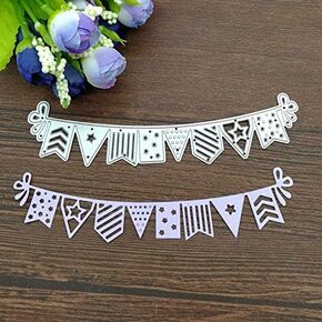 1 PCS Steel Flag Banner Design Dies ، DIY Scrapbooking Artist Metal Die Stencil Scrapbooking Photo Photo Card Paper Paper Craft DIY