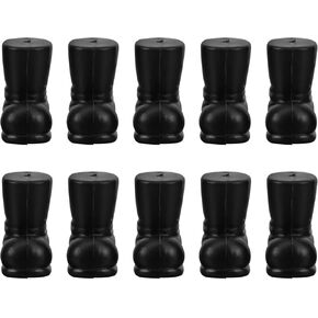 10pcs Mini Santa Claus Boots Mini Christmas Shoes Ornaments Santa Claus Shoes Models for DIY Craft Christmas Party Decor