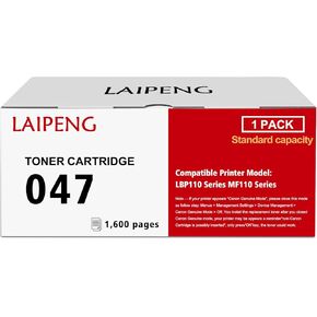 متوافق مع 047 استبدال خرطوشة الحبر لـ Canon 047 CRG-047 CRG047 لـ ImageClass LBP113W MF113W MF110/LBP110 ، I-SENSYS LBP113W MF113W MF110/LBP110 Series Printer (Black ، 1-pack)