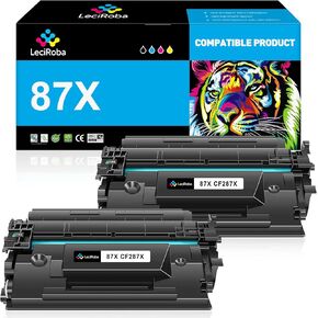 LeciRoba 87X CF287X Toner Cartridge Replacement for HP 87X CF287X for HP Laserjet Enterprise M506 M506n M506x M506dn, MFP M527 m527c, Pro M501 M501n M501dn Series (Black, High Yield Version, 2-Pack)