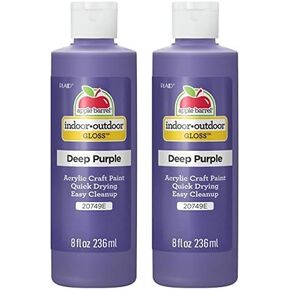 Apple Barrel Gloss Acrylic Paint in Assorted Colors (8 oz), Gloss Deep Purple (Pack of 2)