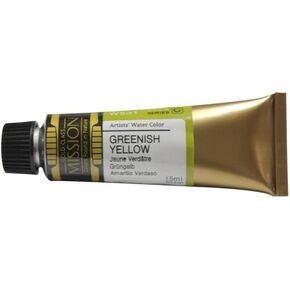 Mijello Mission Gold Class Water Color Paint, 15ml Tube, Greenish Yellow,W531