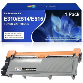 e310dw استبدال خرطوشة الحبر السوداء لـ Dell E310 E514 E515 P7RMX PVTHG 593-BBKD TONRER CARTRIDGE لـ E310DW E514DW E515DW E515DN PRINTER ، (1 × أسود)