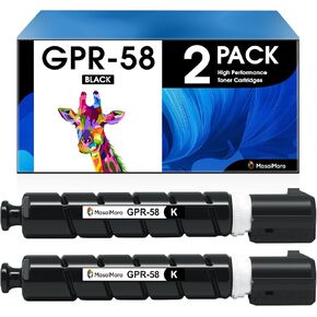MasaiMara GPR-58 GPR58 High Yield Toner Cartridge for Canon ImageRunner Advance iR-ADV C256 C256iF C356 C356iF DX C257 C257iF C357 C357iF DX-C359IF DX-C259IF Printers (23000 Pages, Black 2-Pack)