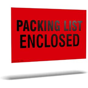 Kenco 3" X 5" Packing List Enclosed Shipping Label Stickers for Shipping and Packing - 500 Adhesive Labels Per Roll