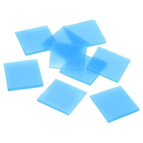 PATIKIL 2 x 2cm Diamond Painted Glue Clay, 100 Pack Glue Clay Wax Tool Set for Diamond Painted, DIY Craft, Blue