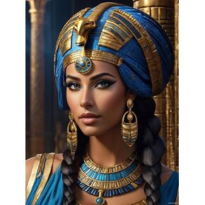 jxavaxde مدهش أدوات اللوحة المصرية الماس ، الأساطير الماس ، اللوحة الفنية الكاملة جولة جولة للبالغين المبتدئين DIY 5D Diamond Dots Kits Home Wall Decor