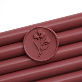 Sangria Red Glue Gun Sealing Wax Sticks for Wax Seal Stamp | دعوة الزفاف ، بطاقة المعايدة ، العلامة التجارية ، تغليف الهدايا ، 6 حزمة