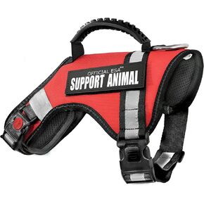 Support Pets Dog Harness: The Only Official ESA™ Vest for Easy Pet Recognition, Walk and Train All Dog Sizes, The Official PSD Highly Visible Harness, Adjustable, Soft and Padded (XXS)