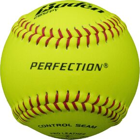 Baden Perfection Game Fastpitch Softballs, NFHS Approved (Dozen), Yellow, 12" in Kuwait