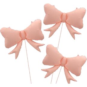 Bow Big Balloon Macaron Pink Bow Party حفلة عيد ميلاد لحفل عيد ميلاد الطفل دش الزفاف بين الجنسين تكشف زخرفة Jumbo Kids Decoration (3 أجهزة كمبيوتر)