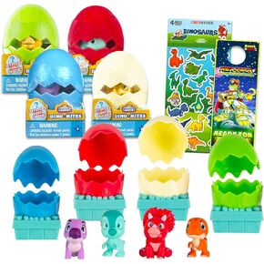 مجموعة Dino Ranch Mini Figures حقائب أعمى - 3 حزمة Dino Ranch Mystery Bag Bundle مع شخصيات صغيرة قابلة للتحصيل بالإضافة إلى الملصقات | تفضل Dino Ranch Party ، اللوازم