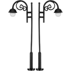 MINI MINI MINI Street Light Model for Dollhouse - مصباح عيد الميلاد المزخرف إكسسوارات بعد مسار قرية DIY ، 1:12 مقياس