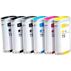 72 استبدال خراطيش الحبر لـ HP 72 رأس طباعة T610 T620 T770 T790 T1100 T1120 1200 T1300 T2300 رقائق محدثة جديدة (MK/PK/G/C/M/Y)