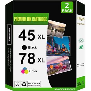 45 78 45XL 78XL خرطوشة الحبر عالية العائد من أجل 51645 51645A C6578AN C6578DN متوافقة مع Color Copyier 180 Deskjet 1100C 1220C 6122 842C 930C 932C 970C 990C PRINTRES (1 Black 1 TRI Collor)