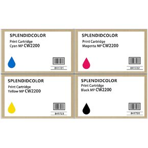 MP CW2200 Ink Cartridge Compatible 841720 841721 841722 841723 CW2200 Ink Replacement for Ricoh MP-CW1200 2000 2200 Gestetner MP CW2200 Lanier MP CW2200 CW2201sp Savin MP CW2200 CW2201sp