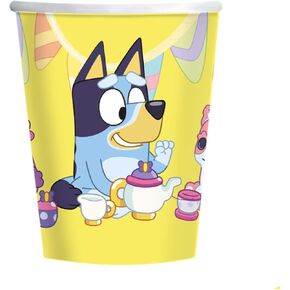 amscan 9915381 - Pack of 8 Bluey Paper Cups (237ml)
