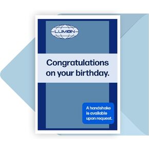 بطاقة عيد ميلاد Chillkat Severance ، عرض تلفزيوني مضحك هدية للرجال أو النساء ، Lumon Industries Merch ، Happy Bday inie Outie Facts ، تجربة موسيقى الجاز المتحدي للزوجة زوجة صديق أو موظف عمل