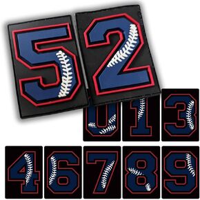 10 Pieces Number Patches Funny Team Number PVC Morale Patch Rubber Military Patches for Backpacks and Other Tactical Gears (White)