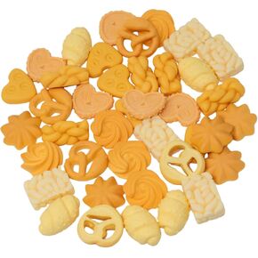 HONBAY 40PCS LIFELIKE FAPEL COOMIES FLATBACK RESIN RESIN RESIN SLIME SHARMS