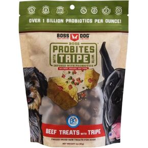 Boss Dog Boss Probites with Tripe Treats for Dogs & Cats, Beef Recipe, 3 oz Bag (Bag of 2) in Kuwait