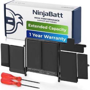 NinjaBatt Battery A1502 A1582 for Apple MacBook Pro Retina 13" A1493 [Early 2015 Mid 2014 Late 2013] - Long Lasting [71.8Wh/11.43V]