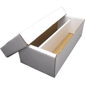 BCW Shoe Storage Card Box - 6 ct | Cardboard Box for Trading Cards, Gaming Cards, and Collectibles | Holds 1600 Standard Cards or 300 3x4 Toploaders | Gaming Card Organizer Box | Assembly Required