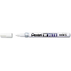 Permanent Marker, Fine Tip, White Ink (PEN100WS)