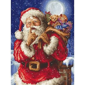 Counted Cross Stitch kit Santa’s Secret Leti L8000 Letistitch Christmas Holidays Kits Xmas Embroidery Kits