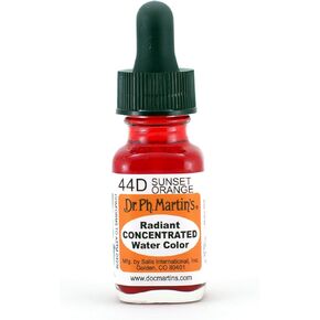 Dr. Ph. Martin's Radiant Concentrated Water Color, 0.5 oz, Sunset Orange (44D)