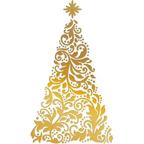 Briartw Metal Hot Foil Plate - Christmas Celebration Words Season's Greetings Stencil Hot Foil Stamp for Cards DIY Scrapbooking Embossing Handmade Craft