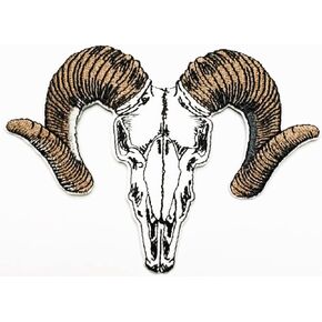 Western Cow Goat Skull Embroidered On Patch Movie Comics Cartoon Embrodery Iron on the shipique patch for backpacks caps hats jundans assume assum