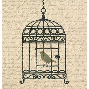 Dimensions Needlecrafts Stamped Embroidery, Vintage Birdcage