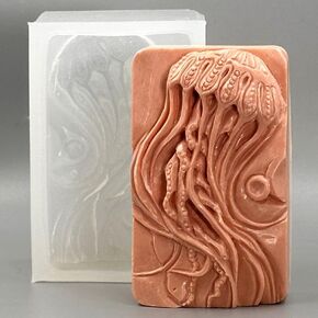 Medusa Silicone Mold SOAP Plaster Wax Resin Clay 5oz Jellyfish