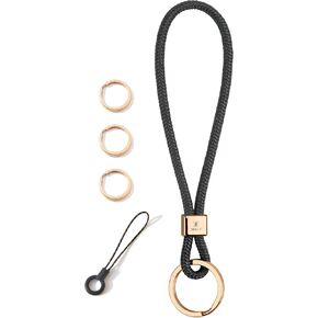 Senlly Wristlet Lanyard Strap للمفاتيح ، حامل مفاتيح المعصم الأصلي للتصميم البسيط