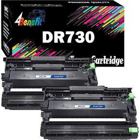 (2 x drum) 4Benefit متوافق TN760 DR730 وحدة طبل التصوير DR 730 (مجموعة 2) العمل في HL-L2350DW HL-L2390DW HL-L2370DW DCP-L2550DW MFC-L2750DW MFC-L2730DW LASER PRINTER