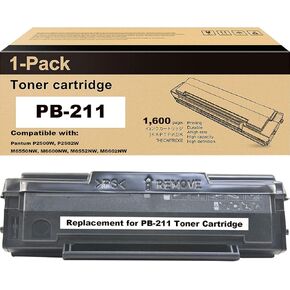 Generic Replacement for PB-211 PB-211 EV Toner for M6550 M6550N M6550W M6552NW M6600 M6600N M6600W P2207 P2500 P2500NW P2500W P2502w Printer(Black 1-Pack)(NOT OEM)(Package may vary)