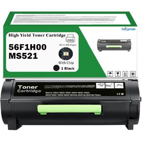 عائد مرتفع 56F1H00 خرطوشة الحبر الأسود 15000 صفحة متوافقة مع MS321 MX321 MS421 MX421 MS521 MX521 MX522 MS621 MS62222 MS321DN MS421DN MS421DW PRINTERS PRINS