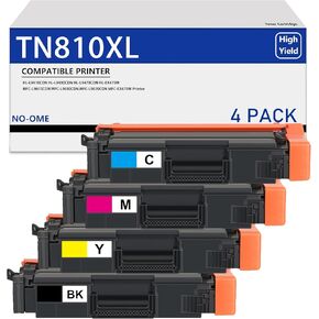 TN810XL TN-810 Toner Cartridge Compatible Replacement for TN810 TN 810 TN-810XL TN-810XL for HL-L9410CDN HL-L9430CDN HL-L9470CDN MFC-L9610CDN MFC-L9630CDN MFC-L9670CDN Printer(4-Pack)
