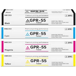 High Yield GPR-55 GPR55 GPR55XL Toner Cartridge Compatible for Canon GPR-55 GPR55 Toner for Canon ImageRunner Advance C5535 C5535i C5540 C5540i C5550 C5550i C5560 C5560i Printer.(4-Pack)