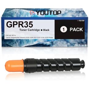 GPR-35 GPR35 Black Toner Cartridge Replacement for Canon GPR-35 2785B003AA Toner Compatible for Canon ImageRunner Advance 2520 2520I 2525 2525I 2530 2530I Printer