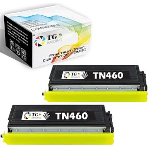 TG Imaging Compatible Toner Cartridge Placeming for Brother TN460 TN-460 TN 460 لـ DCP-1200 DCP-1400 MFC-8300 MFC-8500 HL-1250 HL-1270N HL1430 HL-1435 HL-1440 PRINTER (2 PACK ، Black)