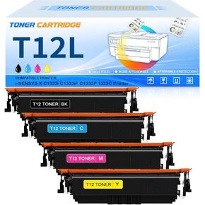 خرطوشة T12L T12 TONER متوافقة مع CANON 5098C00AA 5097C00AAA 5096C00AAA 5095C00AAA لـ Canon ImageClass X LBP1333C MF133C I-SENSYS X C1333I C1333IF C1333P